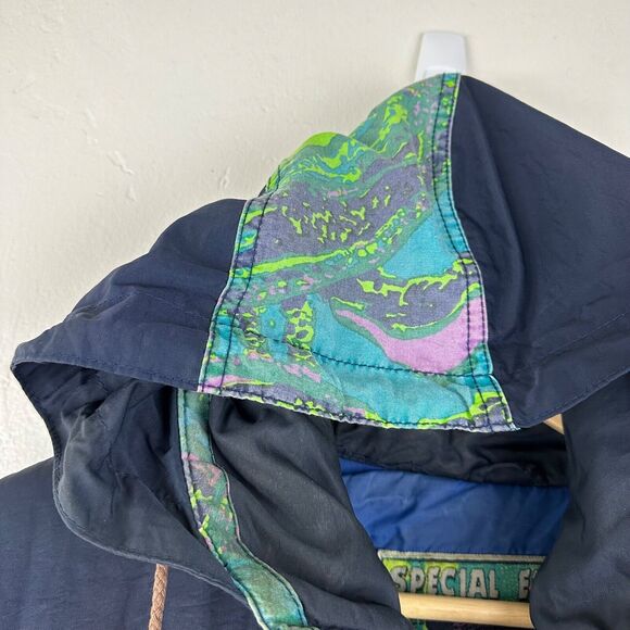 VTG 90s Bad Guys Jacket Special Effects Thrill Seekers Snowboard Mens Large - Picture 6 of 13